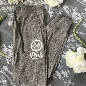 Pink brand grey jogger sweats